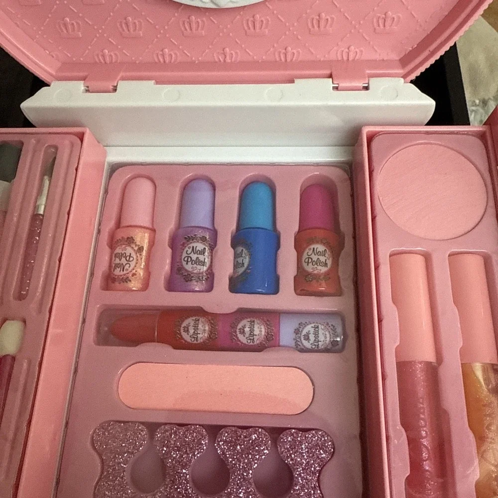 Kids Washable Makeup Girls Toys - Real Makeup Kit for Little Girls, Kid Make4242